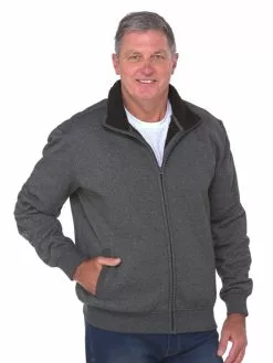 Jackets Cougars Full Zip Sherpa Lined Charcoal Jacket
