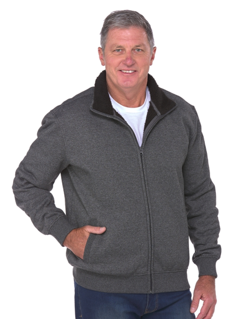 Jackets Cougars Full Zip Sherpa Lined Charcoal Jacket 3 Jackets Cougars Full Zip Sherpa Lined Charcoal Jacket
