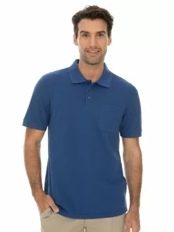 Polos Lowes Blue Cotton Polo With Collar