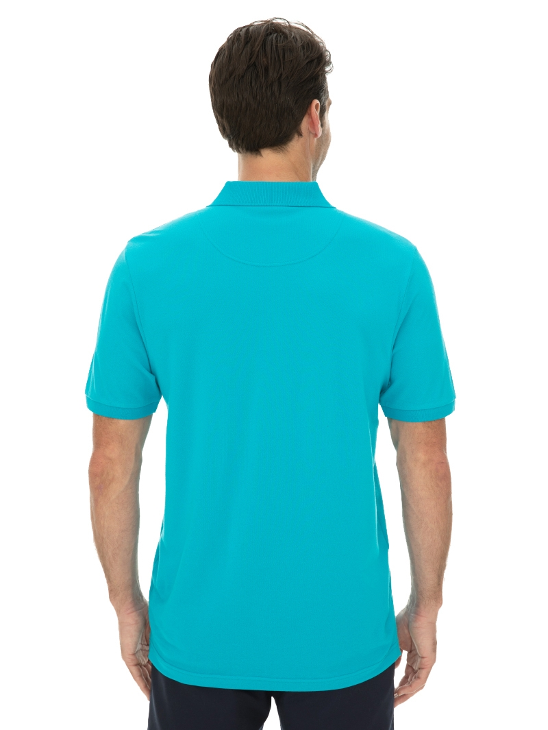 Polos Lowes Plain Bright Blue Stretch Polo 5 Polos Lowes Plain Bright Blue Stretch Polo - Image 3