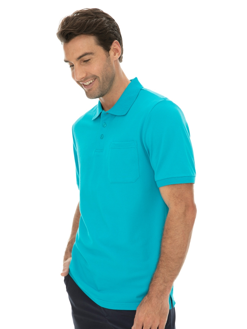 Polos Lowes Plain Bright Blue Stretch Polo 4 Polos Lowes Plain Bright Blue Stretch Polo - Image 2