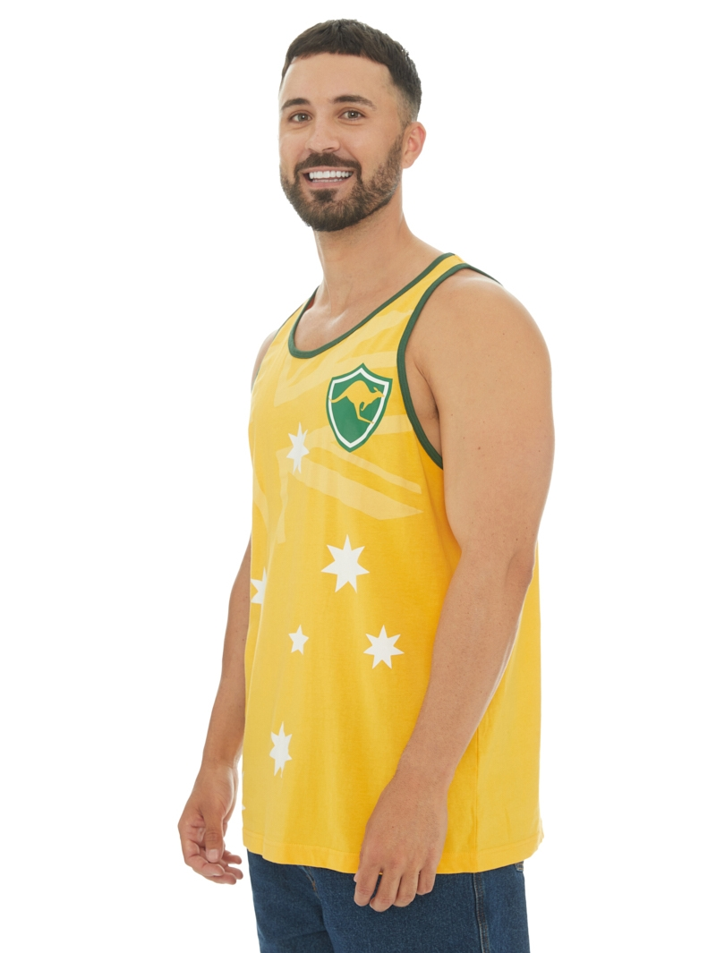 Singlets & Tanks Lowes Green & Gold Australia Tank Top 4 Singlets & Tanks Lowes Green & Gold Australia Tank Top - Image 2