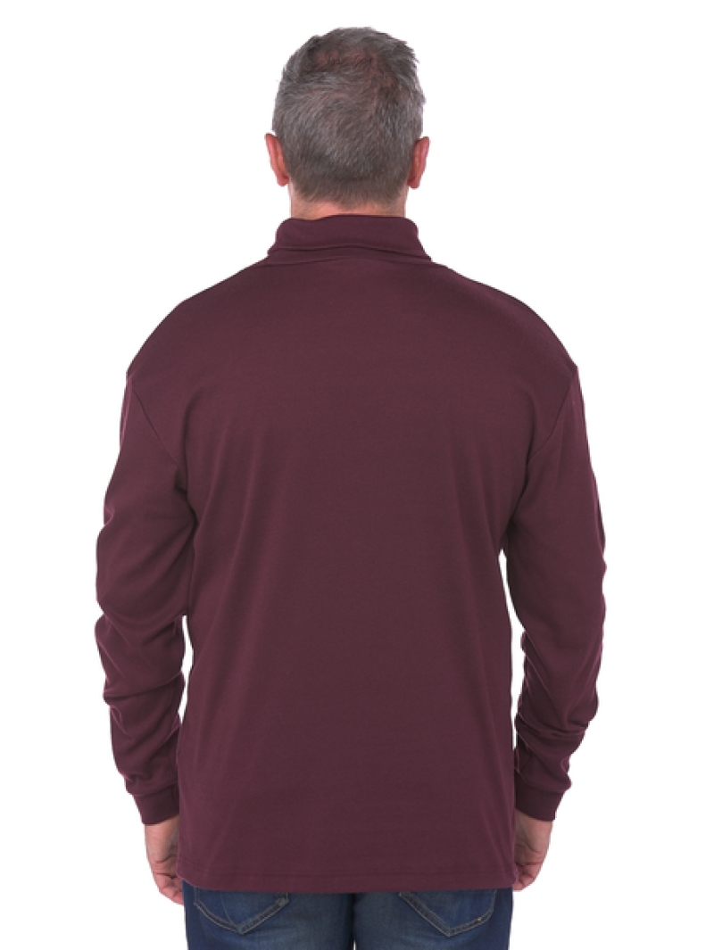 Long Sleeve Tops Lowes Burgundy Basic Skivvy 4 Long Sleeve Tops Lowes Burgundy Basic Skivvy - Image 2