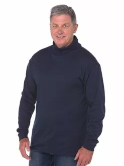 Long Sleeve Tops Lowes Navy Basic Skivvy