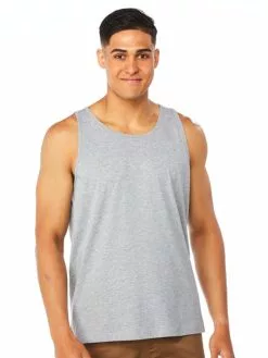 Singlets & Tanks Lowes Grey Marle Basic Cotton Tank Top