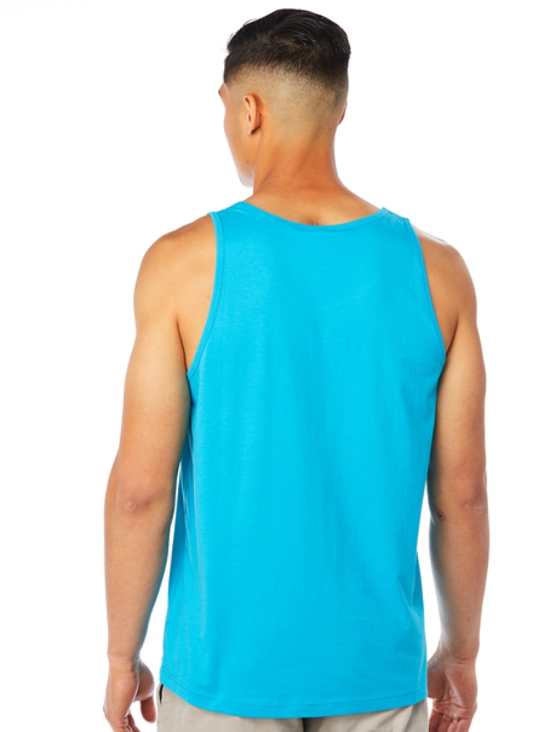 Singlets & Tanks Lowes Turquoise Basic Cotton Tank Top 4 Singlets & Tanks Lowes Turquoise Basic Cotton Tank Top - Image 2
