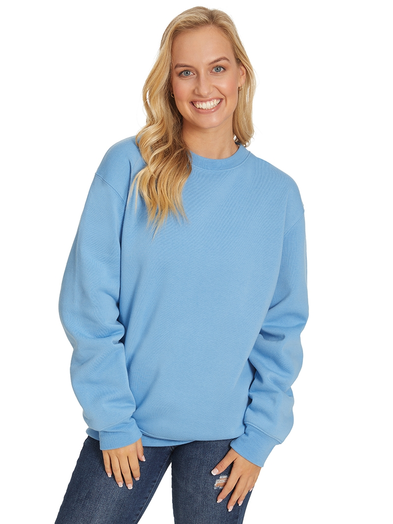 Tops Lowes Fleece Sloppy Joe In Placid Blue Unisex 3 Tops Lowes Fleece Sloppy Joe In Placid Blue Unisex