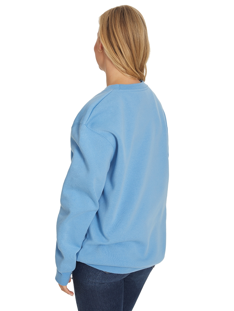 Tops Lowes Fleece Sloppy Joe In Placid Blue Unisex 4 Tops Lowes Fleece Sloppy Joe In Placid Blue Unisex - Image 2