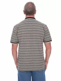 Polos Cougars Turquoise Knit Birdseye Striped Polo -Traders Country Sales 31578 3 1