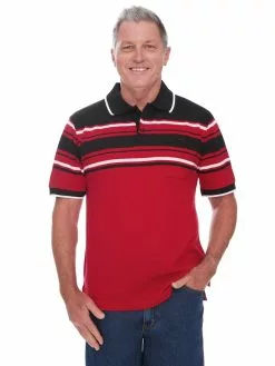 Polos Cougars Navy & White Knit Birdseye Polo