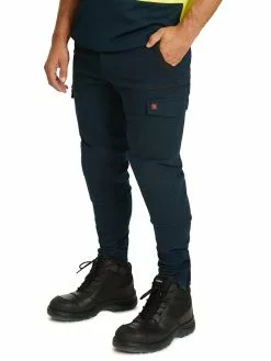 Trousers Traders 308 Navy Stretch Work Pants
