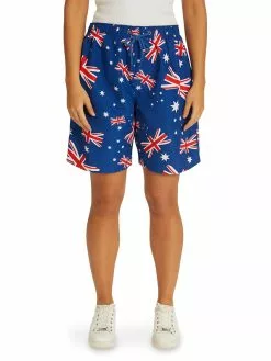Bottoms Lowes Unisex Navy Australia Elastic Waist Shorts -Traders Country Sales 33439 charlie 2