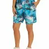 Bottoms Lowes Unisex Aqua Island Elastic Waist Shorts -Traders Country Sales 33440 charlie 1