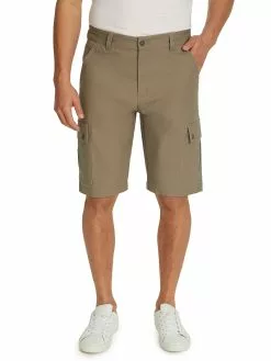 Traders Stretch Canvas Cargo Shorts Khaki