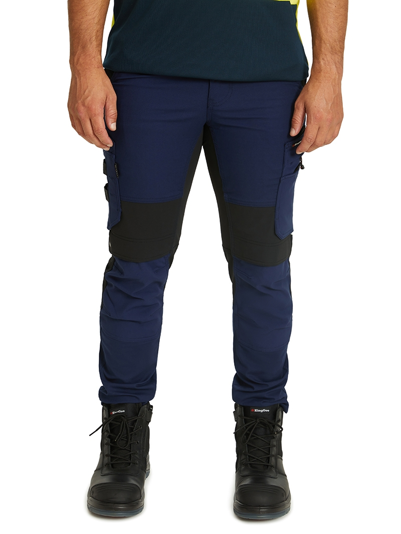 Trousers King Gee Navy Quantum Stretch Ripstop Workpants 3 Trousers King Gee Navy Quantum Stretch Ripstop Workpants