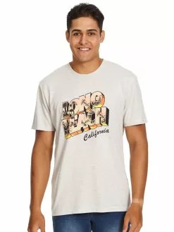 T-Shirts Lowes Ash Marle Long Beach Print T-Shirt