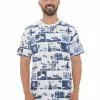T-Shirts Lowes White Postcard Vacation Printed T-Shirt -Traders Country Sales 41050 white 1 new
