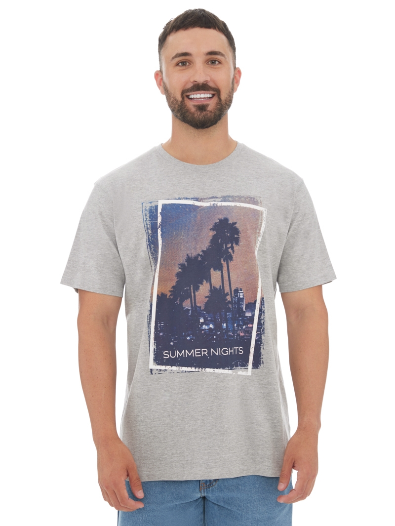 T-Shirts Lowes Grey City Scape Printed T-Shirt 3 T-Shirts Lowes Grey City Scape Printed T-Shirt