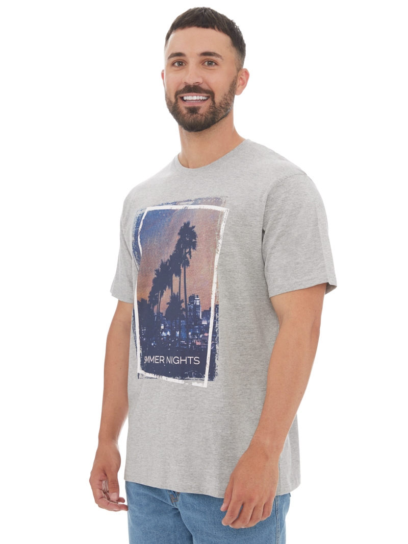 T-Shirts Lowes Grey City Scape Printed T-Shirt 4 T-Shirts Lowes Grey City Scape Printed T-Shirt - Image 2