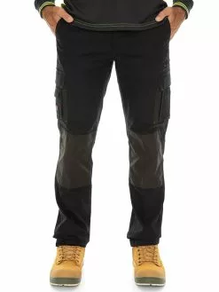 Trousers Traders Black Fixed Waist Cuff Work Pants 14 Trousers Traders Black Fixed Waist Cuff Work Pants -Traders Country Sales 42176 f lowes 1 17