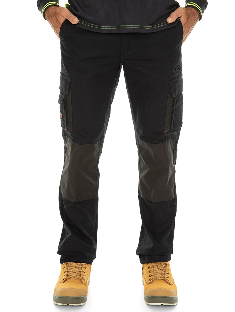 Trousers Traders Black Fixed Waist Cuff Work Pants 8 Trousers Traders Black Fixed Waist Cuff Work Pants - Image 6