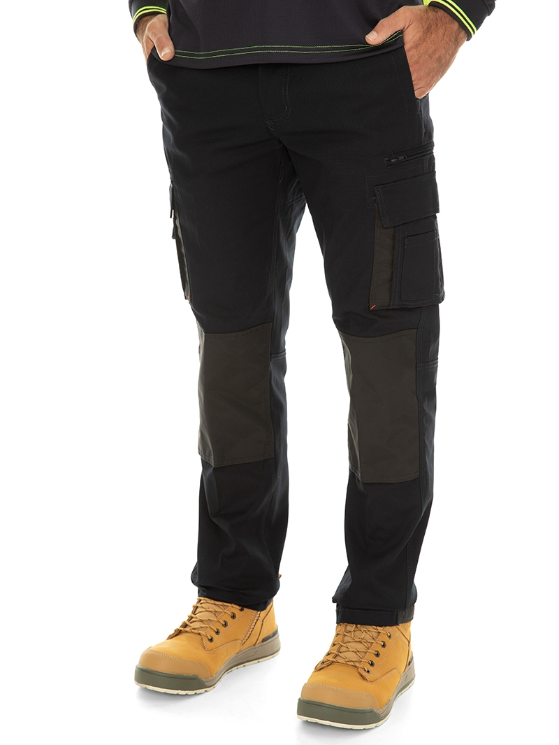 Trousers Traders Black Fixed Waist Cuff Work Pants 9 Trousers Traders Black Fixed Waist Cuff Work Pants - Image 7