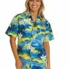 Tops Lowes Unisex Lime Sunset Hawaiian Print Shirt -Traders Country Sales 42436 1
