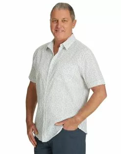 Shirts Elliotts White Blue Line Print Shirt 6 Shirts Elliotts White Blue Line Print Shirt -Traders Country Sales 42571 2