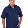 Lowes Shirts Bisley Countryman Navy Cotton Twill Shirt -Traders Country Sales 42694 289 org