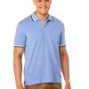 Polos Lowes Blue Knitted Casual Polo -Traders Country Sales 43113 01 org