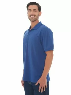 Polos Lowes Royal Blue Plain Knit Polo -Traders Country Sales 43141 2 new