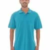 Polos Lowes Aqua Plain Knit Polo -Traders Country Sales 43142 1 new