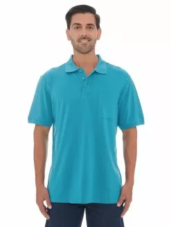 Traders Country Sales 10 Polos Lowes Aqua Plain Knit Polo