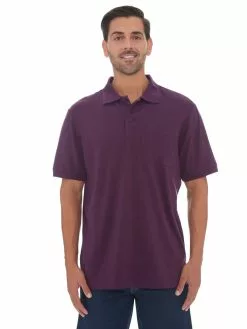 Polos Lowes Plum Plain Knit Polo