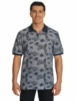 Cougars Polos Lowes Navy Fern Print Polo