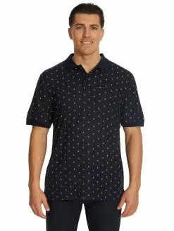 Polos Lowes Navy Anchor Print Polo