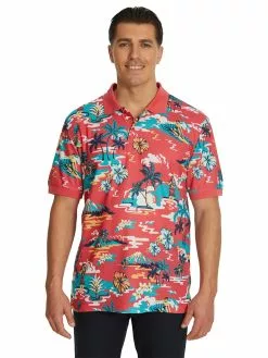 Cougars Shirts Lowes Watermelon Surf Print Polo