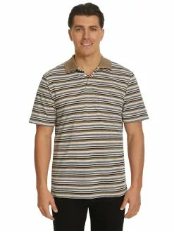 Polos Lowes Navy Yarn Dyed Stripe Polo