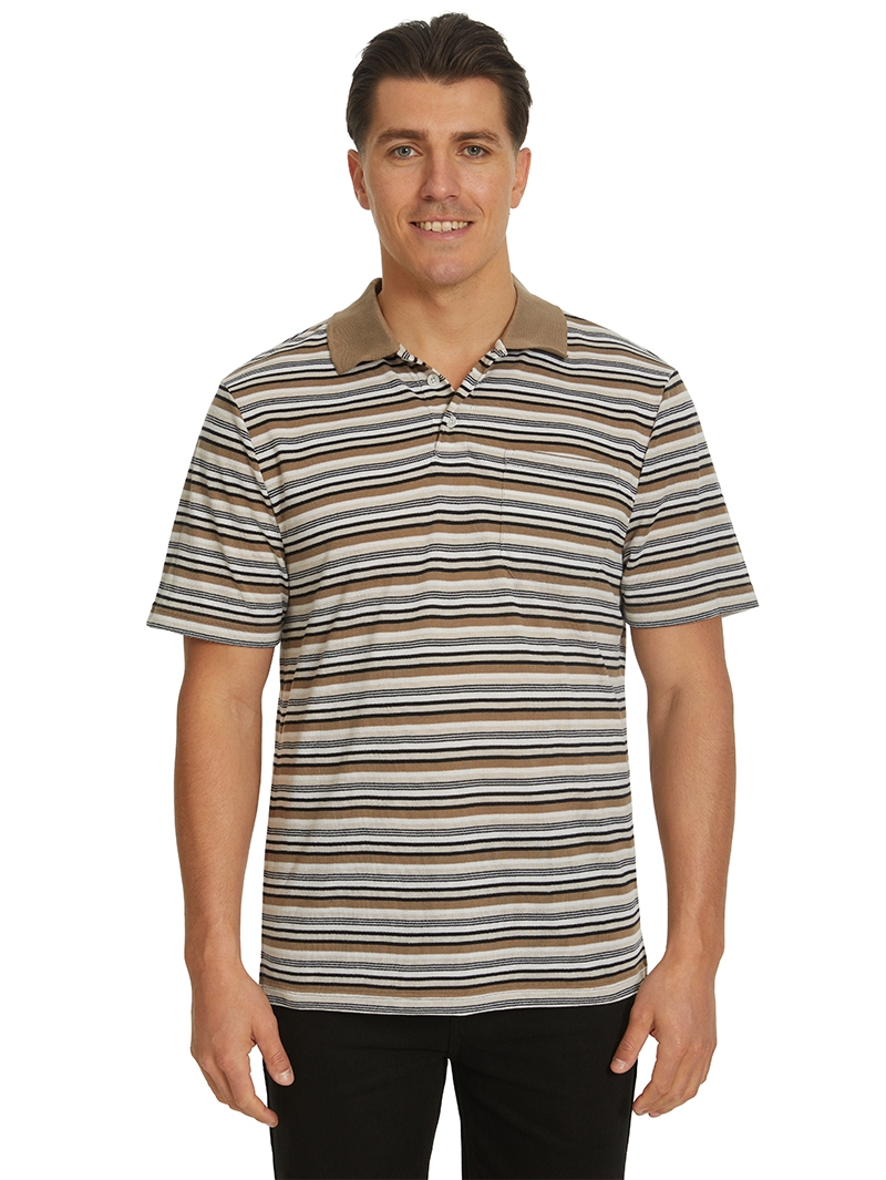 Polos Lowes Navy Yarn Dyed Stripe Polo 3 Polos Lowes Navy Yarn Dyed Stripe Polo
