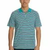 Polos Lowes Aqua & White Stripe Polo -Traders Country Sales 43403 1
