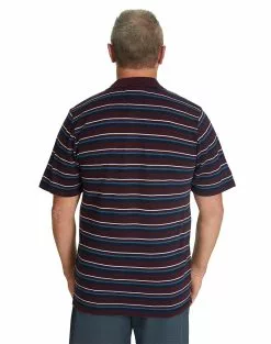 Cougars Polos Lowes Plum & Navy Stripe Knit Polo -Traders Country Sales 43404 3