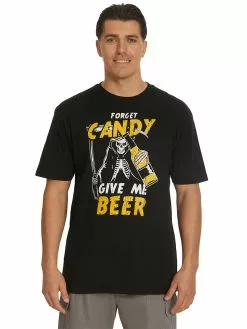 T-Shirts Lowes Black Halloween Slogan T-Shirt