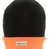 Lowes Mens Work Wear Thinsulate Fluoro Orange & Black Knitted Beanie -Traders Country Sales 45899 f 1