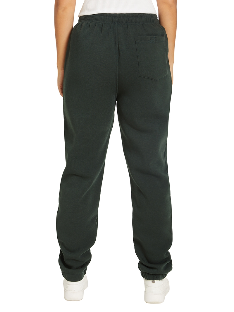 Bottoms Lowes Unisex Moss Green Knitted Fleece Trackpants 4 Bottoms Lowes Unisex Moss Green Knitted Fleece Trackpants - Image 2