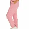 Bottoms Lowes Unisex Pink Flamingo Fleece Trackpants -Traders Country Sales 45941 1