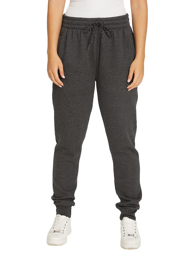 Lowes Unisex Charcoal Fleece Skinny Trackpants 4 Lowes Unisex Charcoal Fleece Skinny Trackpants - Image 2