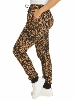 Lowes Unisex Animal Print Fleece Skinny Trackpants