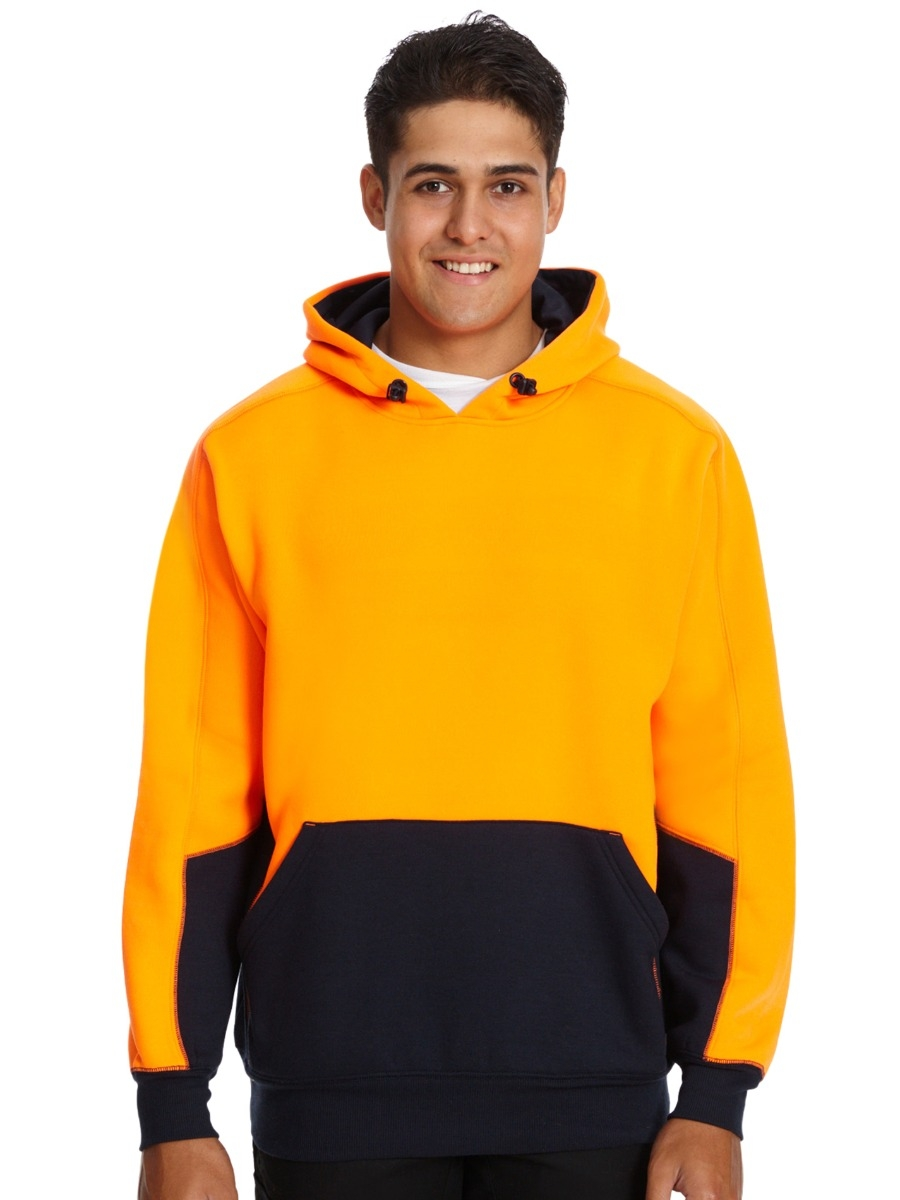 Winter Wear Traders 308 Orange Hi Vis Fleece Hoodie 3 Winter Wear Traders 308 Orange Hi Vis Fleece Hoodie