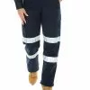Trousers Lowes Ladies Stretch Navy Multi Pocket Work Pants -Traders Country Sales 47450 f 1 1