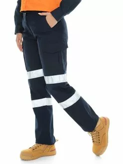 Trousers Lowes Ladies Stretch Navy Multi Pocket Work Pants 11 Trousers Lowes Ladies Stretch Navy Multi Pocket Work Pants -Traders Country Sales 47450 s 1